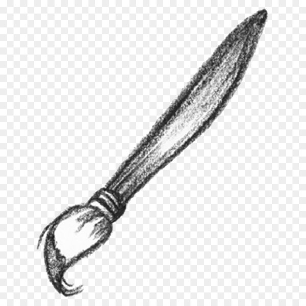 Кисточки для рисования черно белые