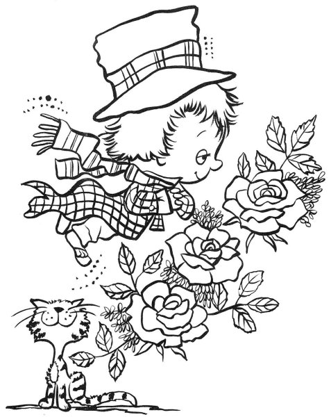 Мурзилка рисунок для раскрашивания