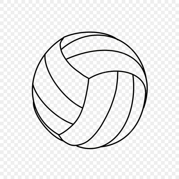 Раскраска в форме волейбольного мяча
