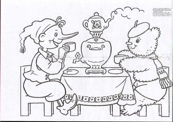 Мурзилка раскраска