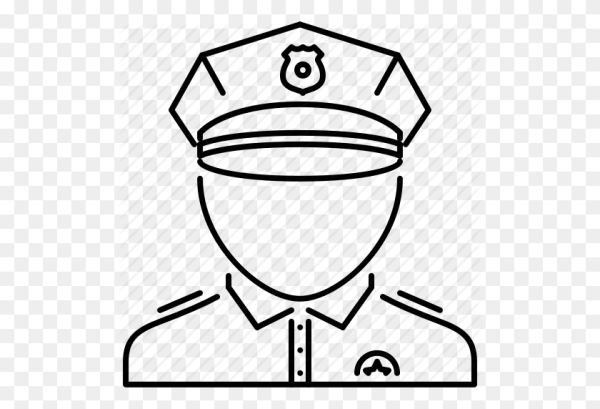 Полицейский шаблон для детей