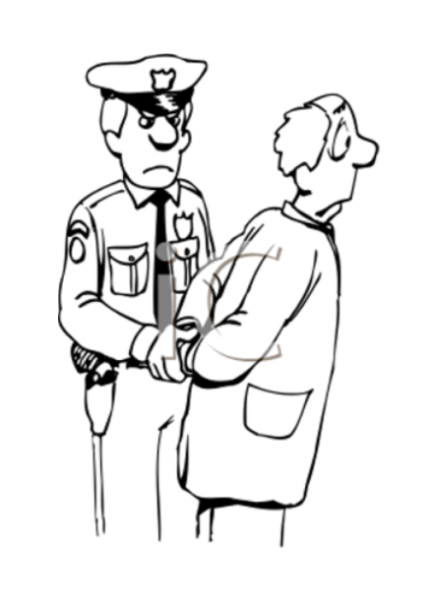 Полицейский раскраска для детей