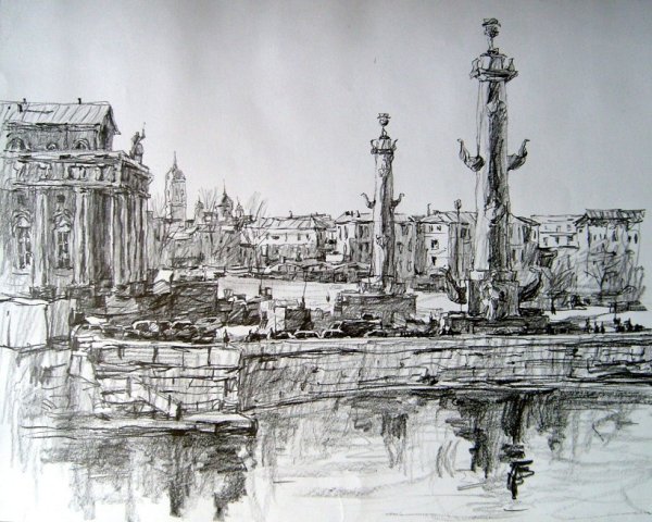 Петербург пейзаж Графика