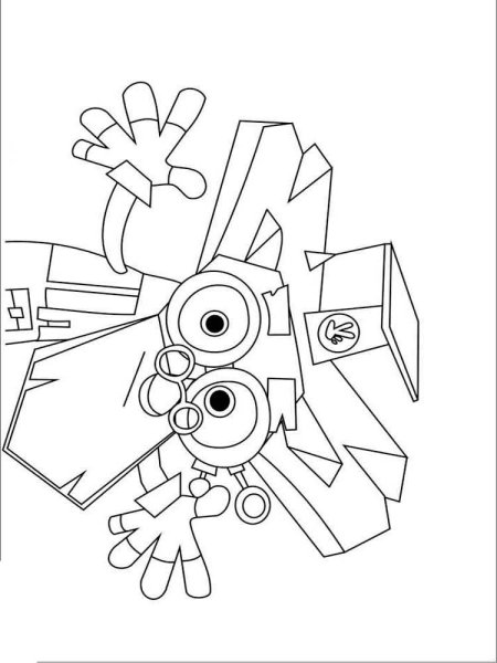 Профессор Чудаков из Фиксиков раскраска