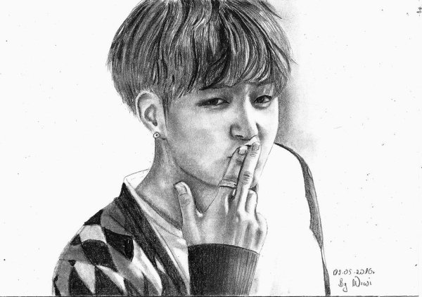 БТС портрет Чингук