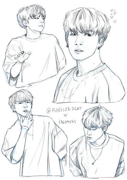 Раскраска БТС Чонгук