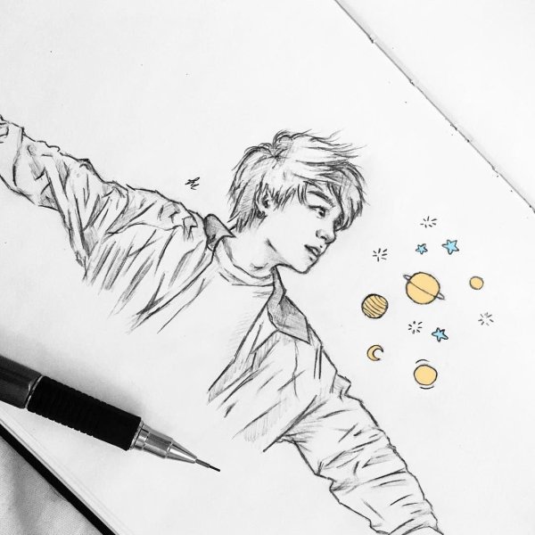 BTS Art скетч