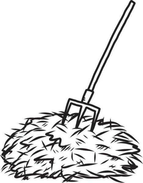 Сено раскраска