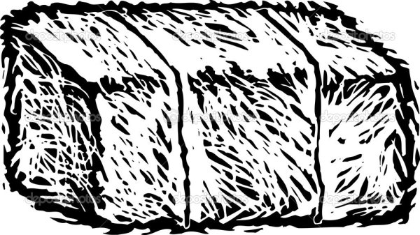 Нарисовать сено