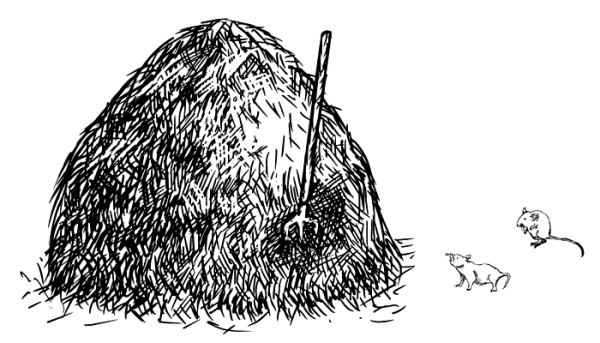 Нарисовать сено