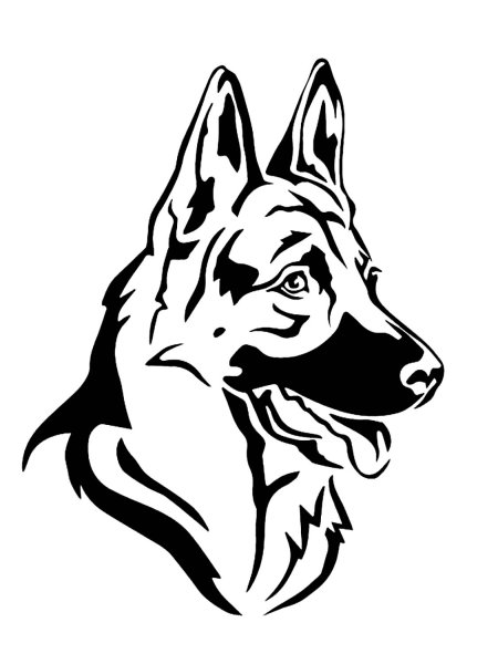 Немецкая овчарка вектор