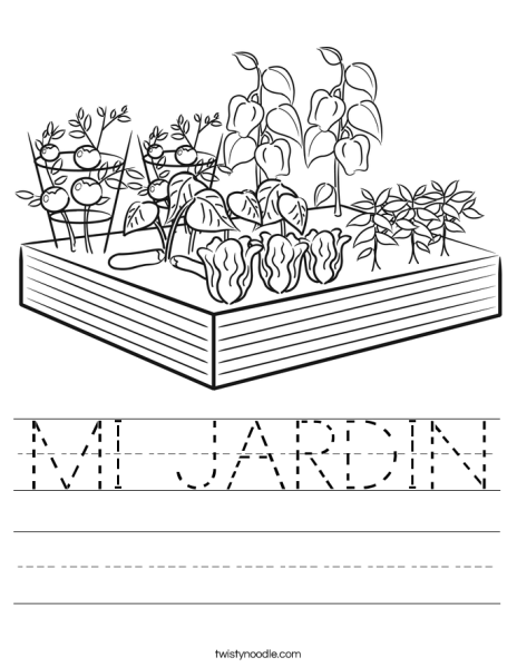 Раскраска овощи на грядке