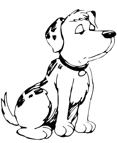 Щенок рисунок