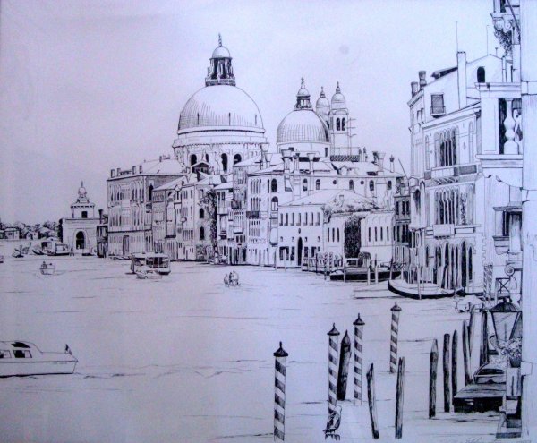 Венеция гризайль