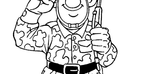 Солдат раскраска 23 февраля