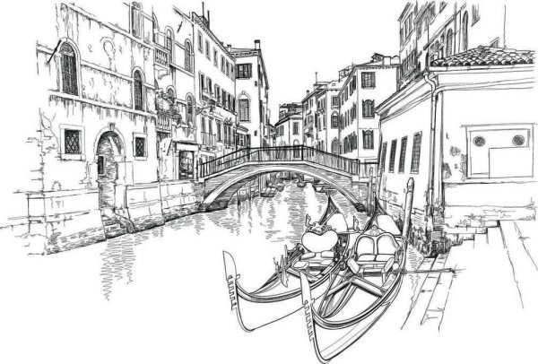 Венеция раскраска