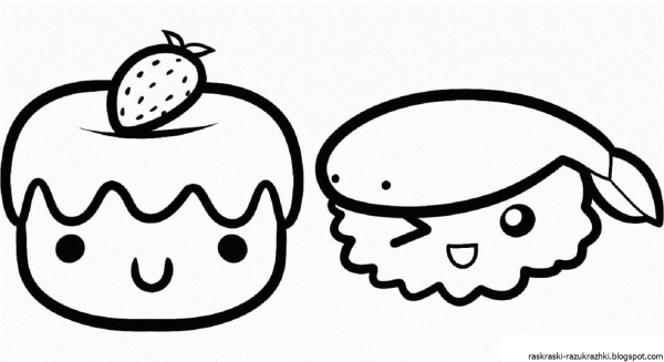 Раскраски Каваи