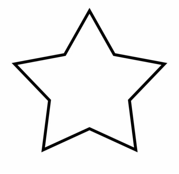 Звезда контур