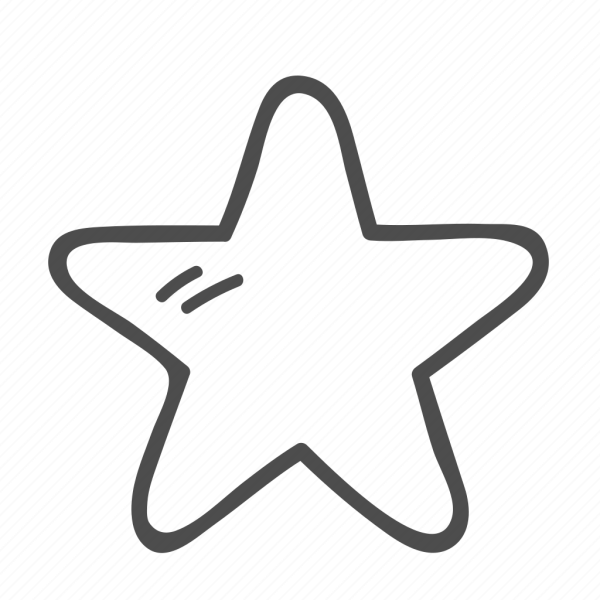 Звезда раскраска