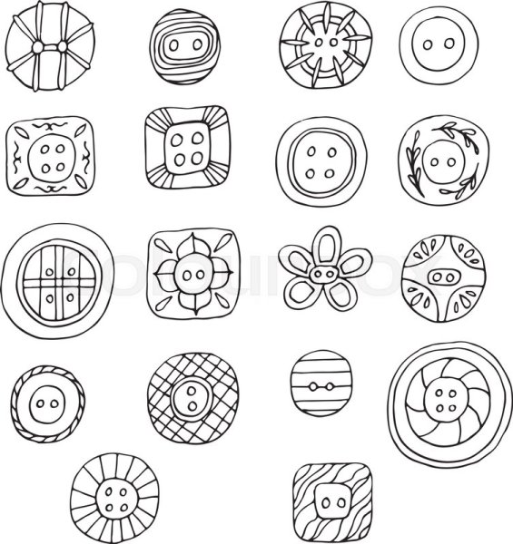 Пуговица раскраска