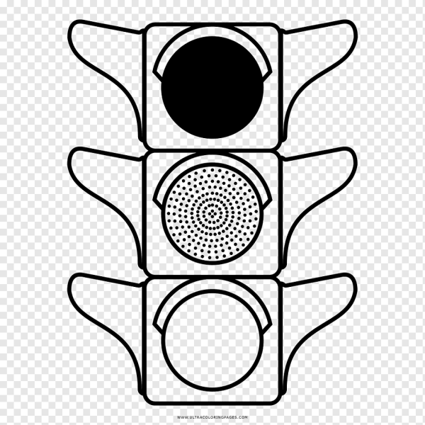 Светофор раскраска