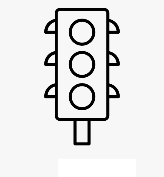 Светофор раскраска