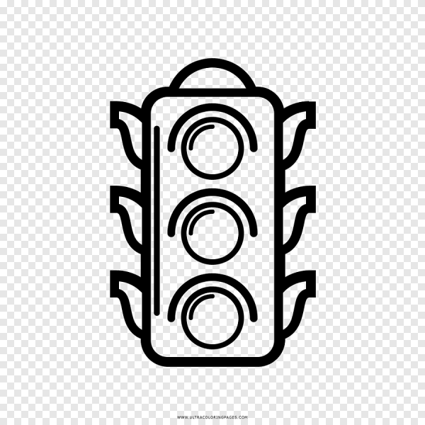 Светофор движения раскраска