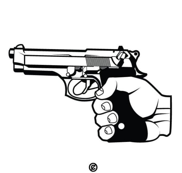 Рука с пистолетом
