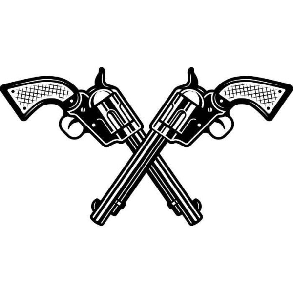 Скрещенные револьверы