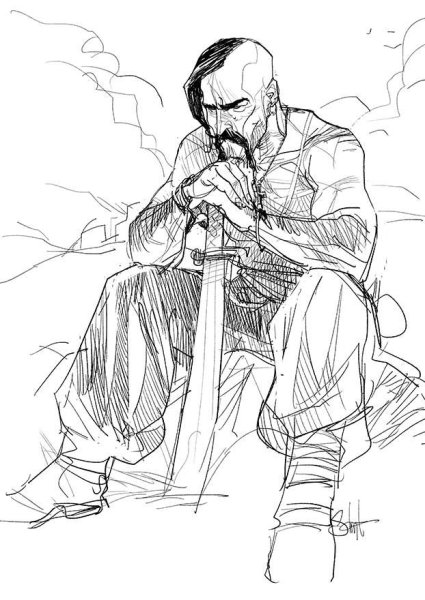 Раскраска Козак Тарас Бульба