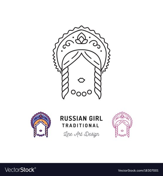 Кокошник раскраска