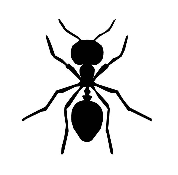 Муравей трафарет для детей