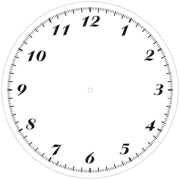 Циферблат часов для распечатки