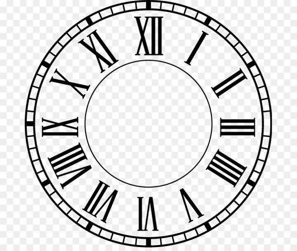 Римский циферблат для часов вектор