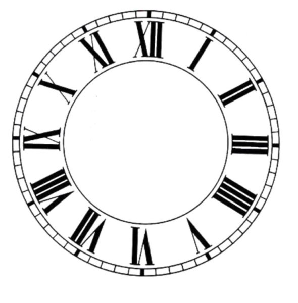 Трафарет часов