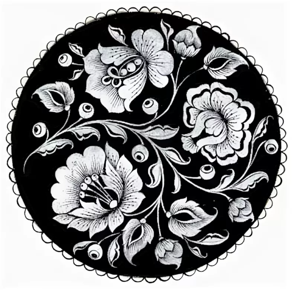 Гжель раскраска