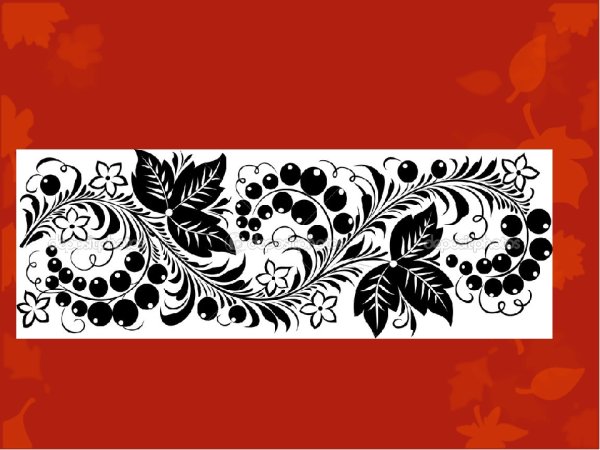 Русские узоры черно белые