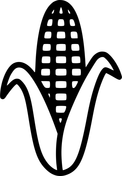 Кукуруза раскраска для детей