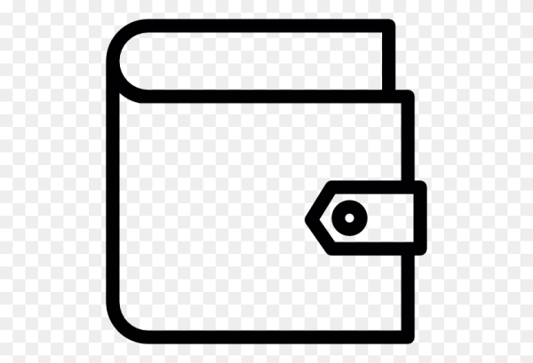 Кошелек черно белый