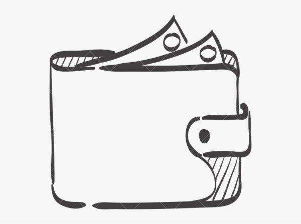 Кошелек рисованный