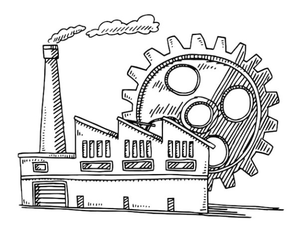 Завод раскраска