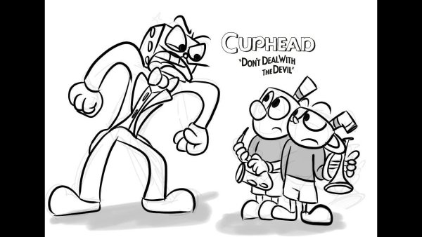 Раскраски капхед Кинг Дайс