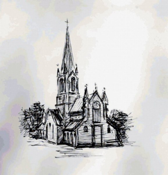 Эскиз современного здания