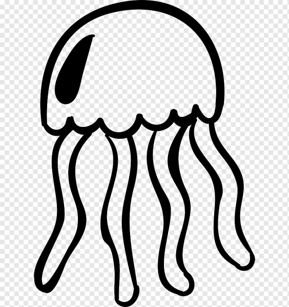 Медуза трафарет