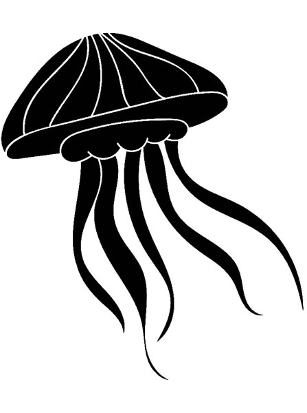 Медуза силуэт