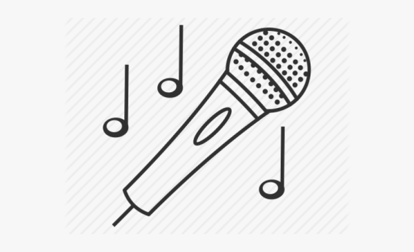 Микрофон трафарет