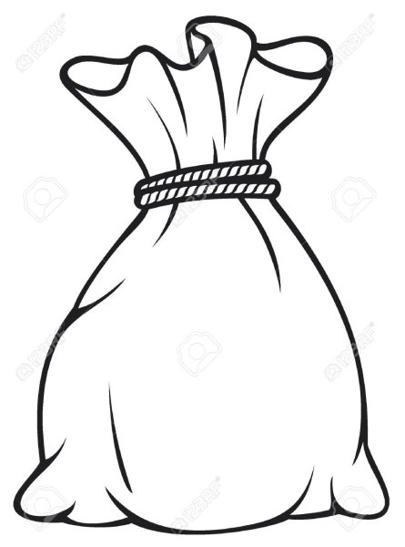 Мешок раскраска