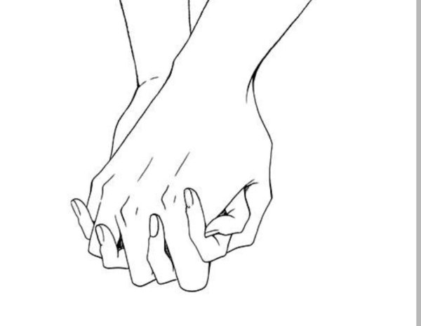 Рисунки для срисовки две руки