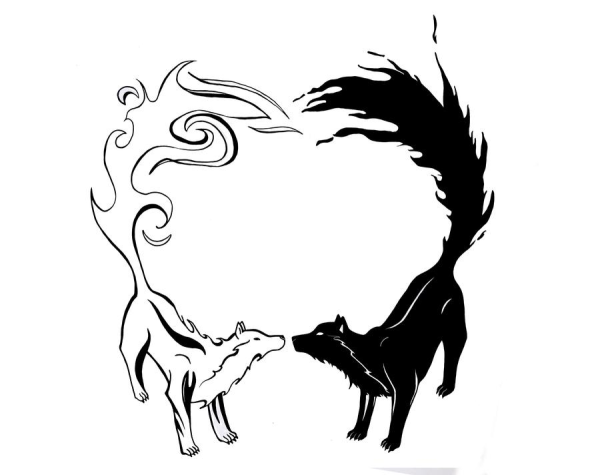 Парные тату эскизы