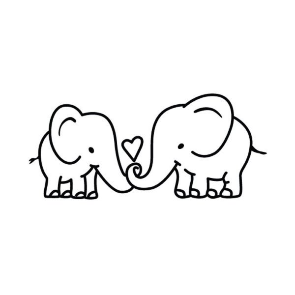 Слоник маленький эскиз